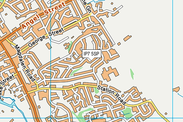 IP7 5SP map - OS VectorMap District (Ordnance Survey)