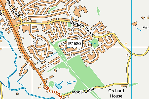 IP7 5SQ map - OS VectorMap District (Ordnance Survey)