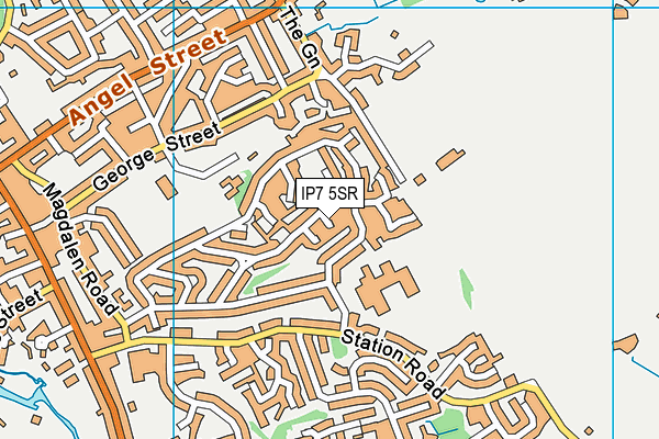 IP7 5SR map - OS VectorMap District (Ordnance Survey)