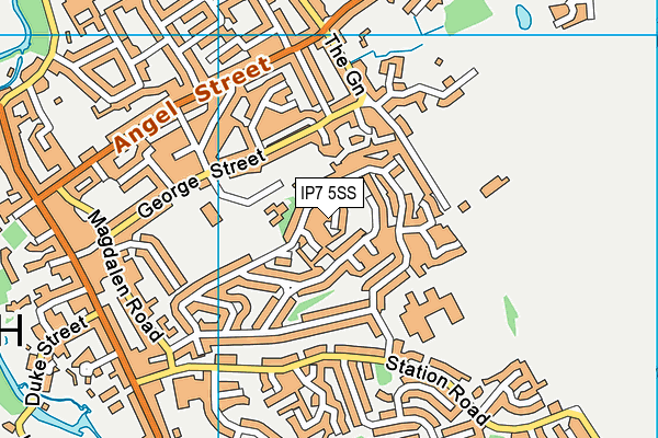 IP7 5SS map - OS VectorMap District (Ordnance Survey)