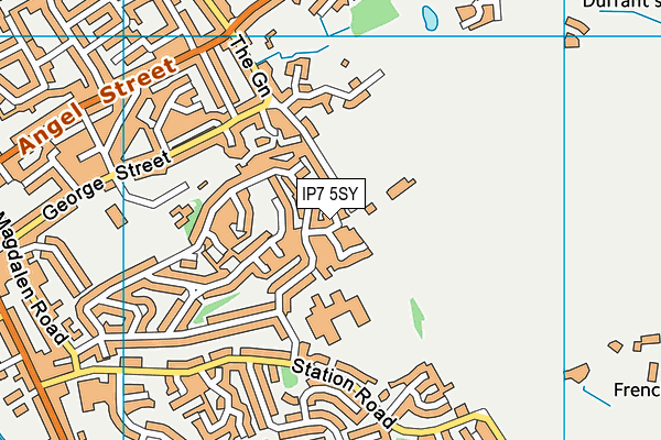 IP7 5SY map - OS VectorMap District (Ordnance Survey)