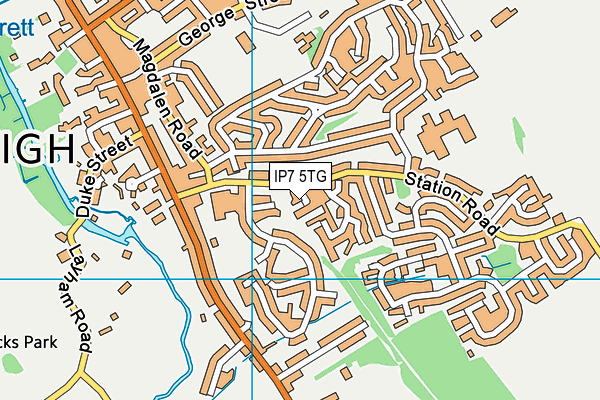 IP7 5TG map - OS VectorMap District (Ordnance Survey)