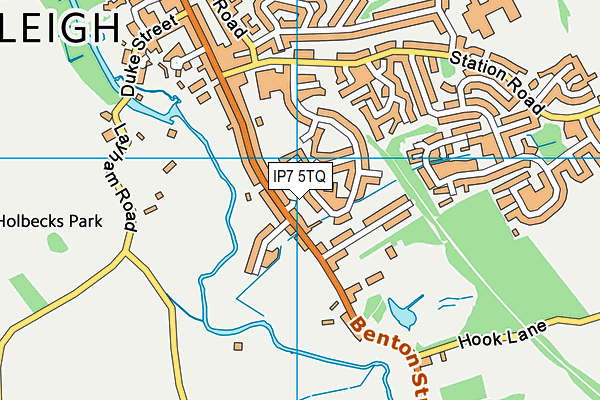 IP7 5TQ map - OS VectorMap District (Ordnance Survey)