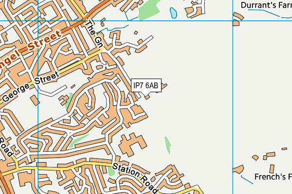 IP7 6AB map - OS VectorMap District (Ordnance Survey)