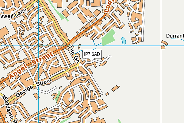 IP7 6AD map - OS VectorMap District (Ordnance Survey)