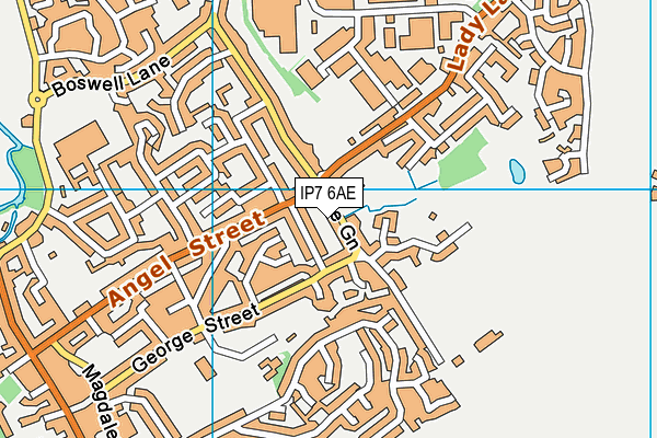 IP7 6AE map - OS VectorMap District (Ordnance Survey)