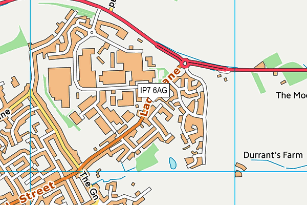 IP7 6AG map - OS VectorMap District (Ordnance Survey)