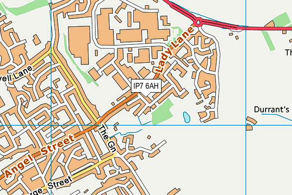 IP7 6AH map - OS VectorMap District (Ordnance Survey)