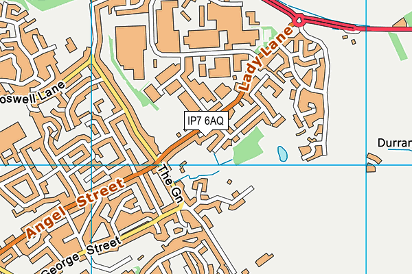 IP7 6AQ map - OS VectorMap District (Ordnance Survey)