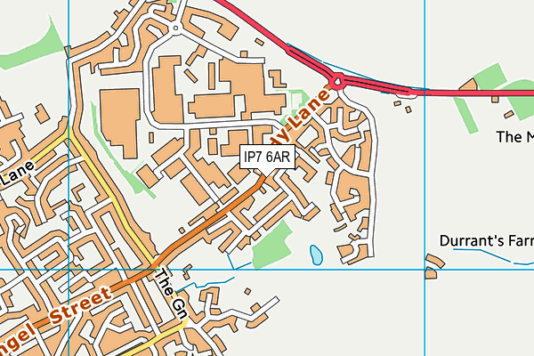 IP7 6AR map - OS VectorMap District (Ordnance Survey)
