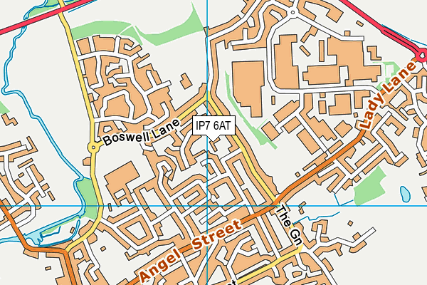 IP7 6AT map - OS VectorMap District (Ordnance Survey)