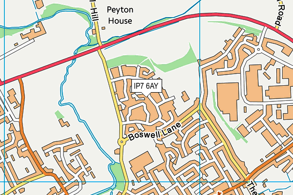 IP7 6AY map - OS VectorMap District (Ordnance Survey)