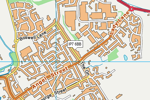 IP7 6BB map - OS VectorMap District (Ordnance Survey)