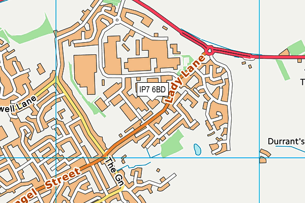 IP7 6BD map - OS VectorMap District (Ordnance Survey)