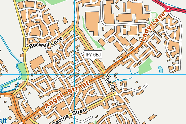 IP7 6BJ map - OS VectorMap District (Ordnance Survey)