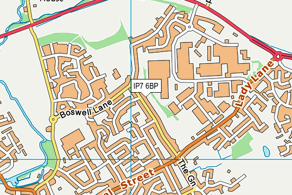 IP7 6BP map - OS VectorMap District (Ordnance Survey)