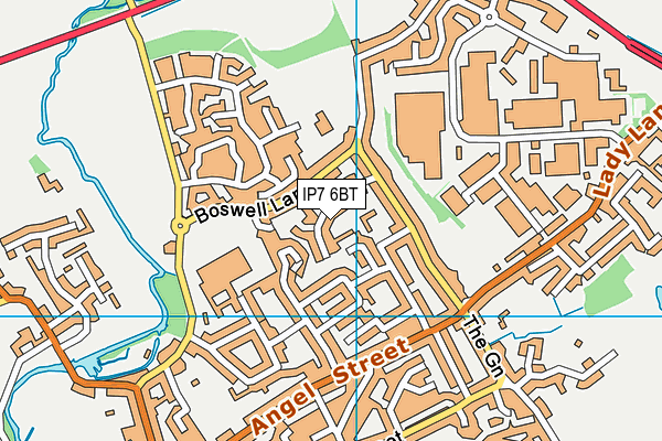 IP7 6BT map - OS VectorMap District (Ordnance Survey)