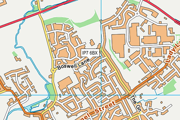 IP7 6BX map - OS VectorMap District (Ordnance Survey)