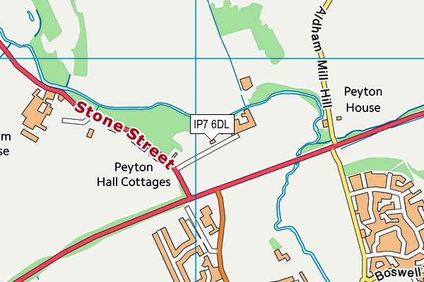 IP7 6DL map - OS VectorMap District (Ordnance Survey)