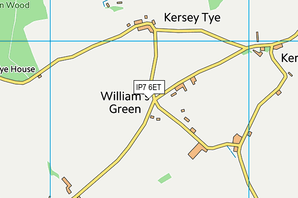 IP7 6ET map - OS VectorMap District (Ordnance Survey)