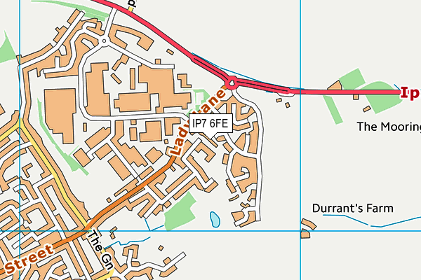 IP7 6FE map - OS VectorMap District (Ordnance Survey)