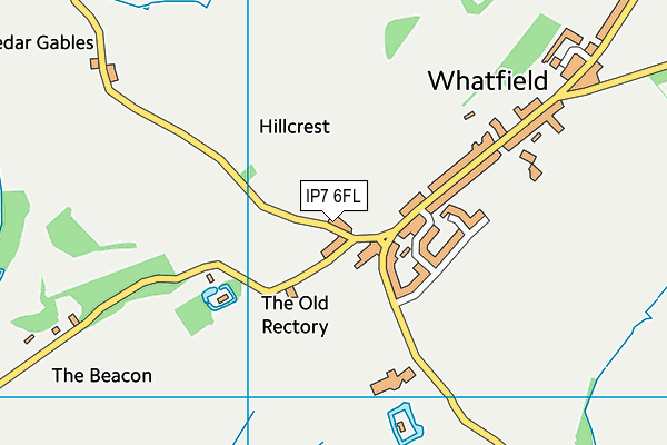 IP7 6FL map - OS VectorMap District (Ordnance Survey)