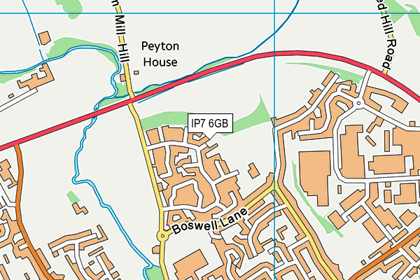 IP7 6GB map - OS VectorMap District (Ordnance Survey)