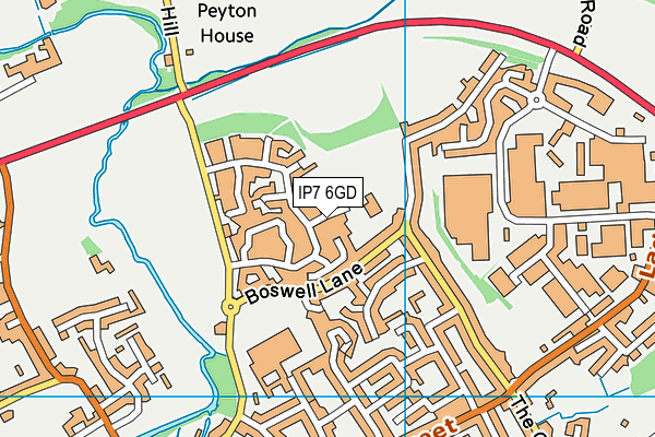 Beaumont Community Primary School map (IP7 6GD) - OS VectorMap District (Ordnance Survey)
