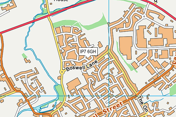 IP7 6GH map - OS VectorMap District (Ordnance Survey)