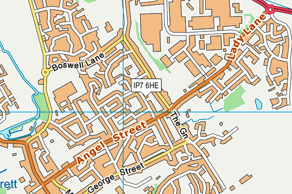 IP7 6HE map - OS VectorMap District (Ordnance Survey)