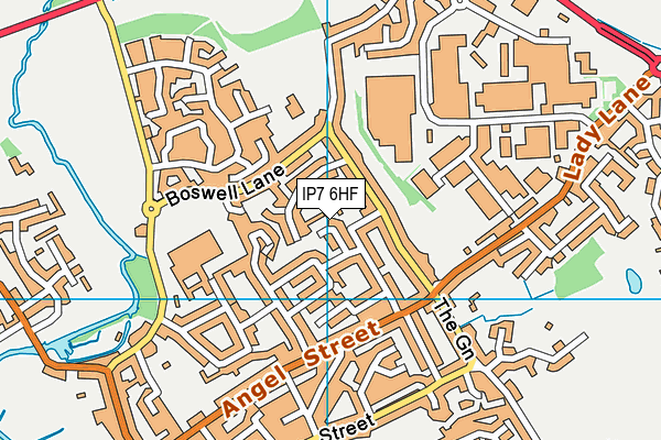 IP7 6HF map - OS VectorMap District (Ordnance Survey)