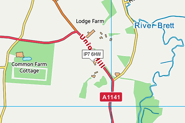 IP7 6HW map - OS VectorMap District (Ordnance Survey)