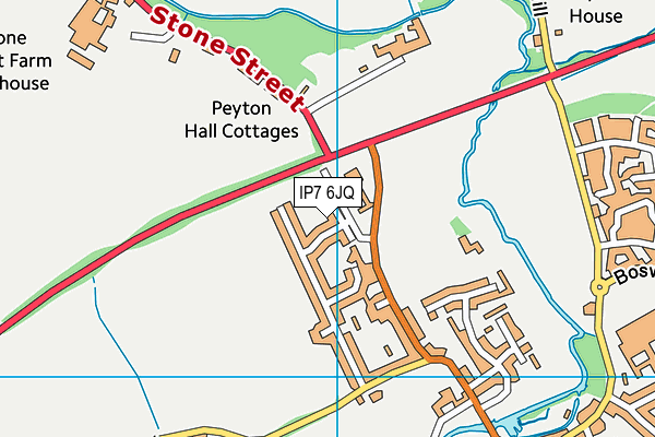 IP7 6JQ map - OS VectorMap District (Ordnance Survey)