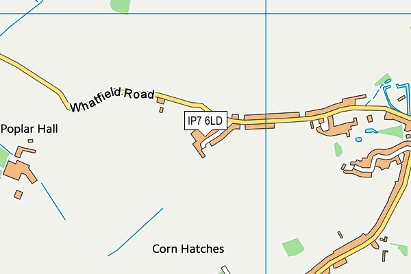 IP7 6LD map - OS VectorMap District (Ordnance Survey)