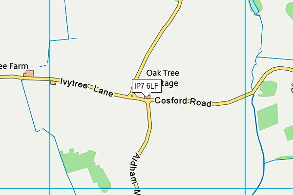 IP7 6LF map - OS VectorMap District (Ordnance Survey)