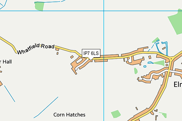 IP7 6LS map - OS VectorMap District (Ordnance Survey)