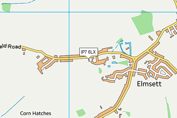 IP7 6LX map - OS VectorMap District (Ordnance Survey)