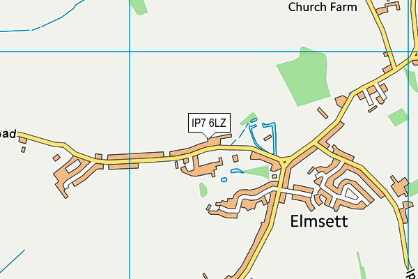 IP7 6LZ map - OS VectorMap District (Ordnance Survey)