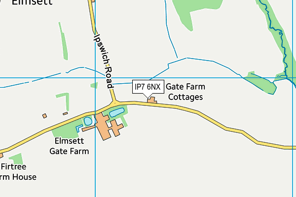 IP7 6NX map - OS VectorMap District (Ordnance Survey)