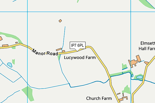 IP7 6PL map - OS VectorMap District (Ordnance Survey)