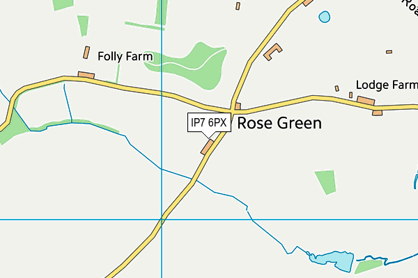 IP7 6PX map - OS VectorMap District (Ordnance Survey)