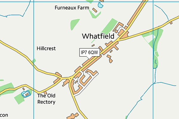 IP7 6QW map - OS VectorMap District (Ordnance Survey)