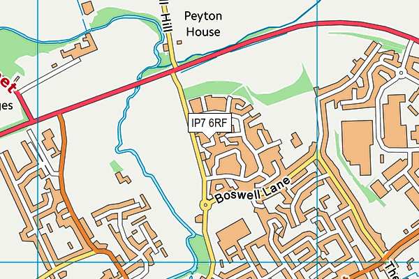 IP7 6RF map - OS VectorMap District (Ordnance Survey)