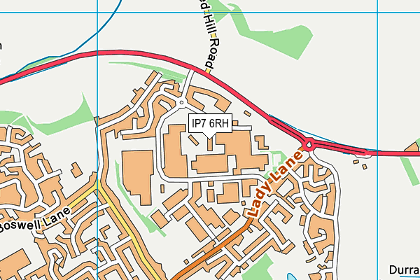 IP7 6RH map - OS VectorMap District (Ordnance Survey)