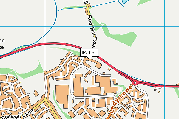 IP7 6RL map - OS VectorMap District (Ordnance Survey)