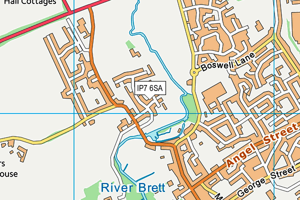 IP7 6SA map - OS VectorMap District (Ordnance Survey)