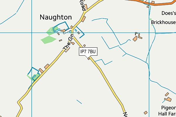 IP7 7BU map - OS VectorMap District (Ordnance Survey)