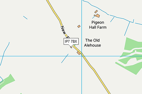 IP7 7BX map - OS VectorMap District (Ordnance Survey)