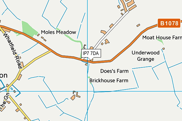 IP7 7DA map - OS VectorMap District (Ordnance Survey)