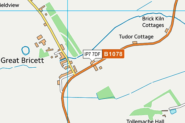 IP7 7DF map - OS VectorMap District (Ordnance Survey)